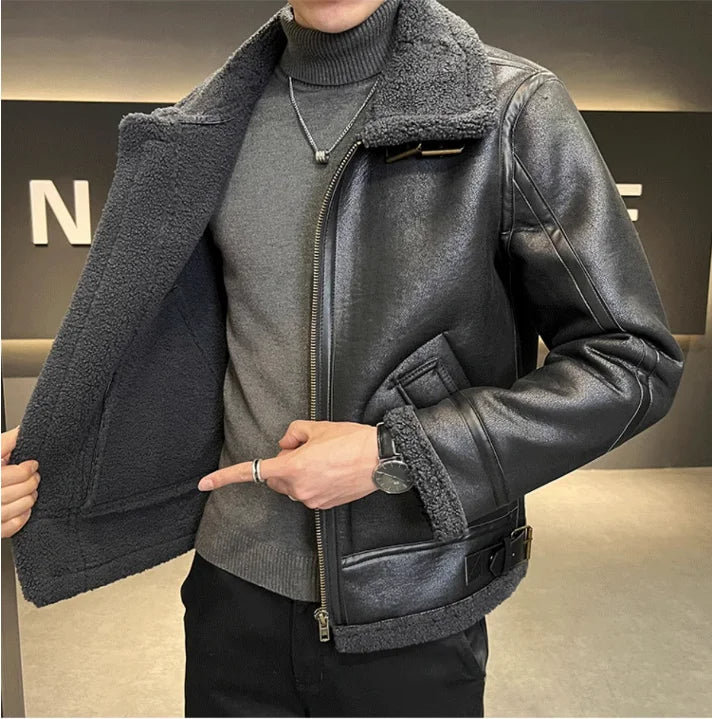 Man's Leather & Fur Jacket